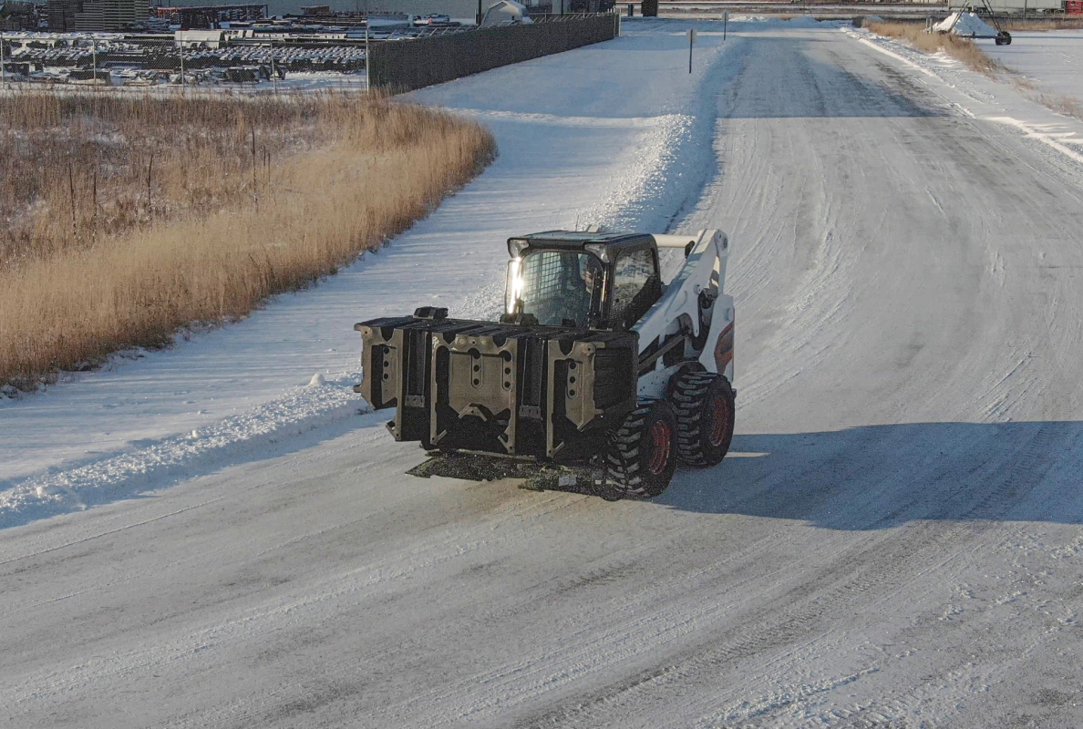 Virnig Manufacturing Skid Steer Salt Spreader