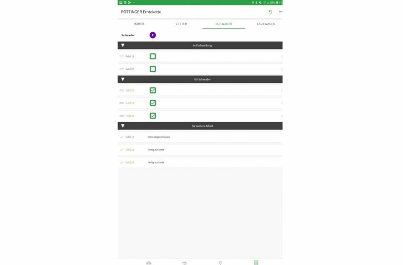 Use HARVEST ASSIST to plan and track progress.