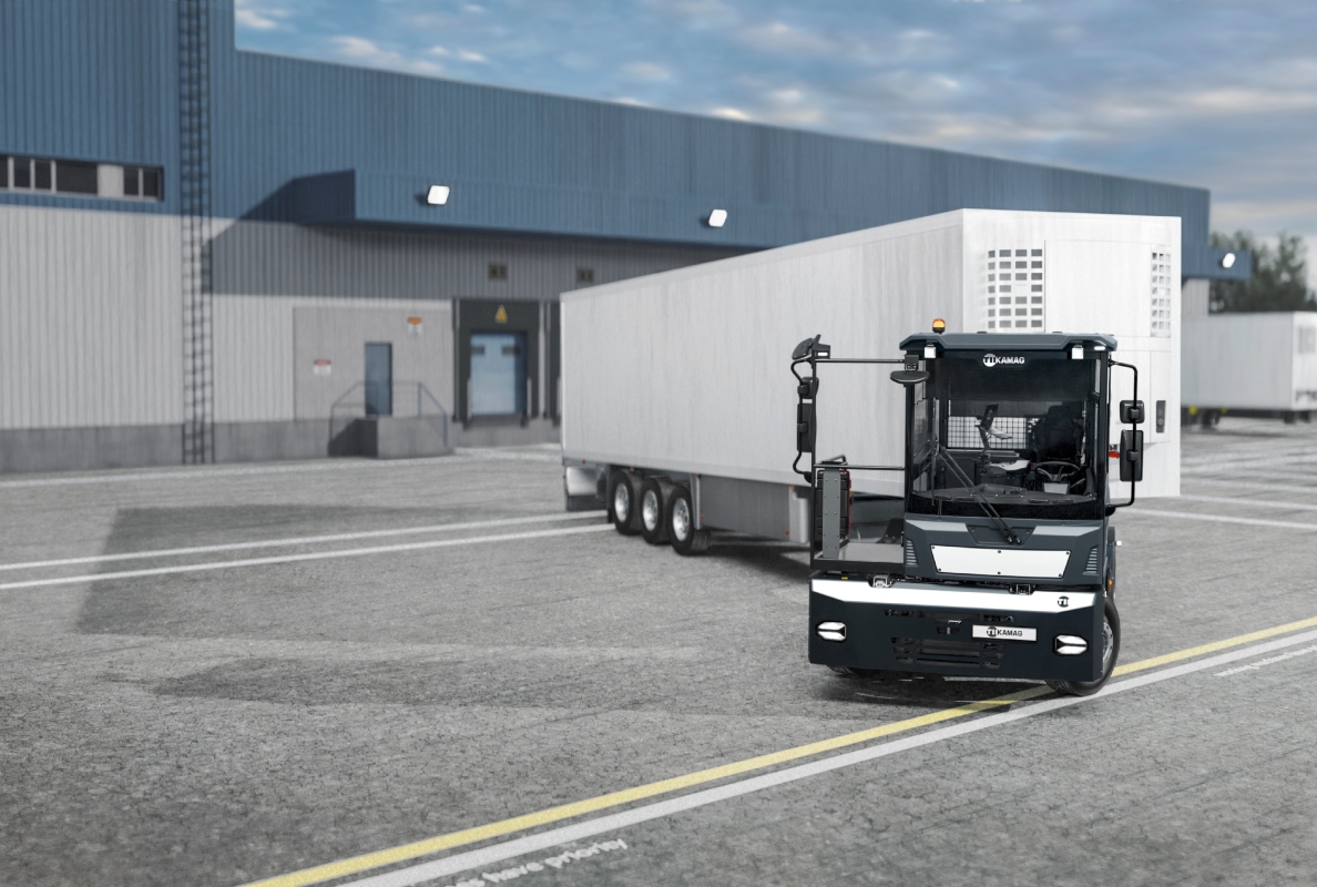The new KAMAG PrecisionTractor 201 sets new standards in yard logistics.
