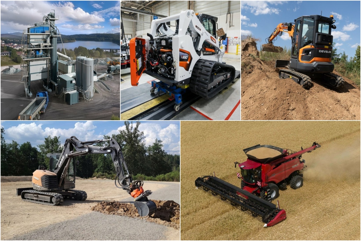 Product launches of August (DEVELON excavators, Benninghoven news, Bobcat skid steer loaders, and more)