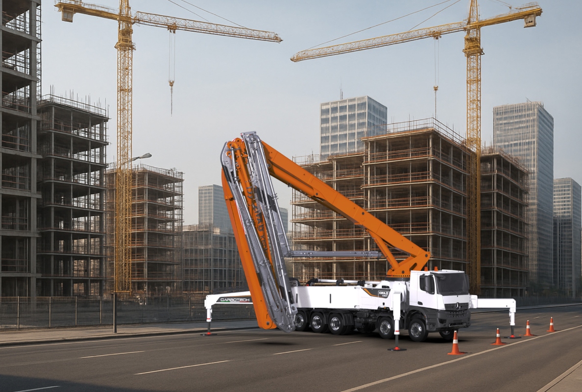 CIFA introduces the new K60H with 7-section boom: a new benchmark in the 60-meter class