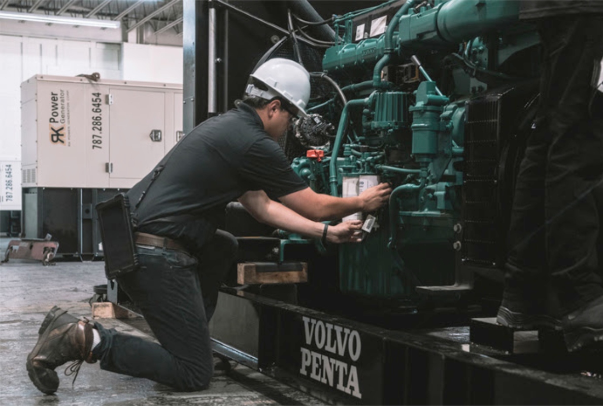 RK Power had 200 Volvo Penta-powered generators operating throughout Puerto Rico during Hurricane Maria