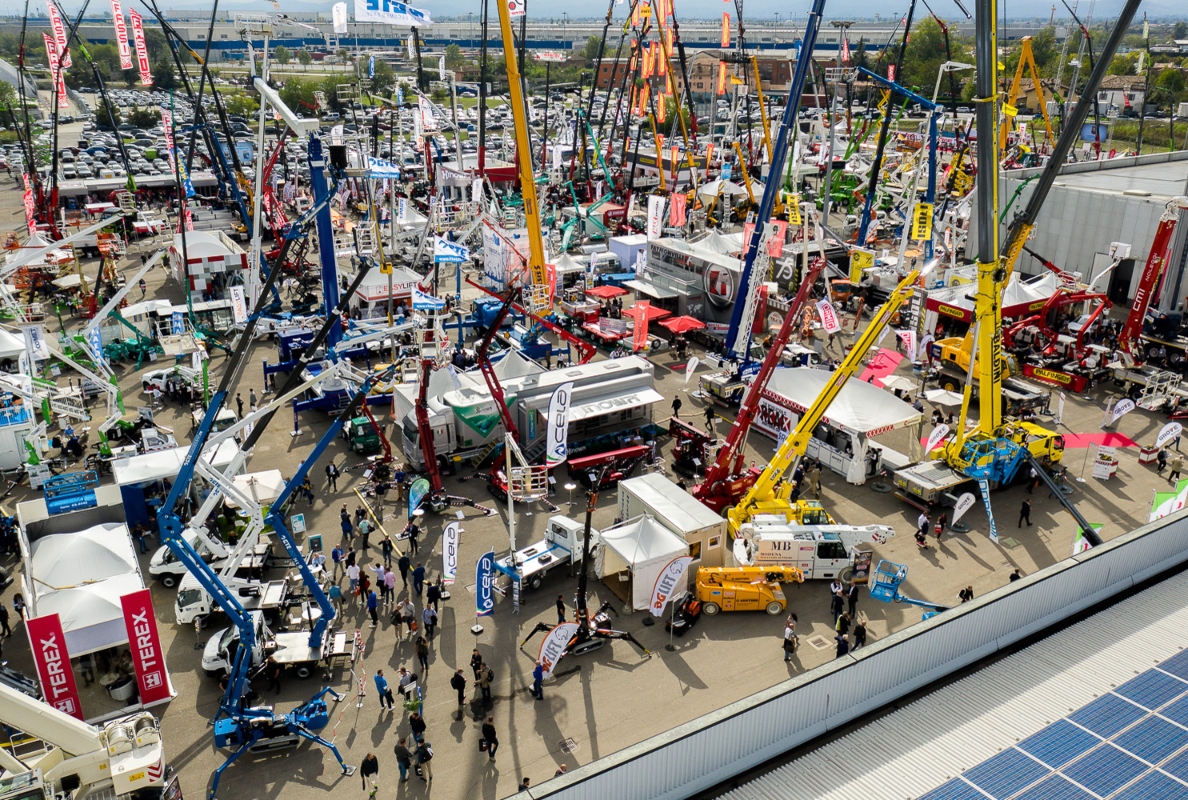 The outdoor area at GIS when held at Piacenza Expo.