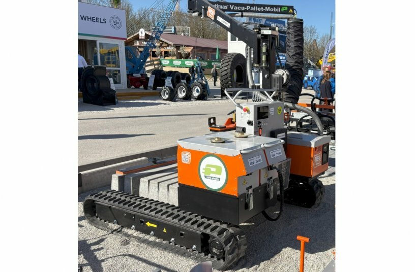 The electric version of the Optimas Vacu-Pallet-Mobile was one of the bauma innovations.