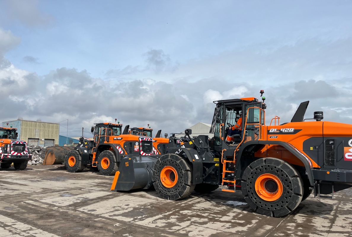 HeavyMovement Purchases Eight New Develon Wheel Loaders