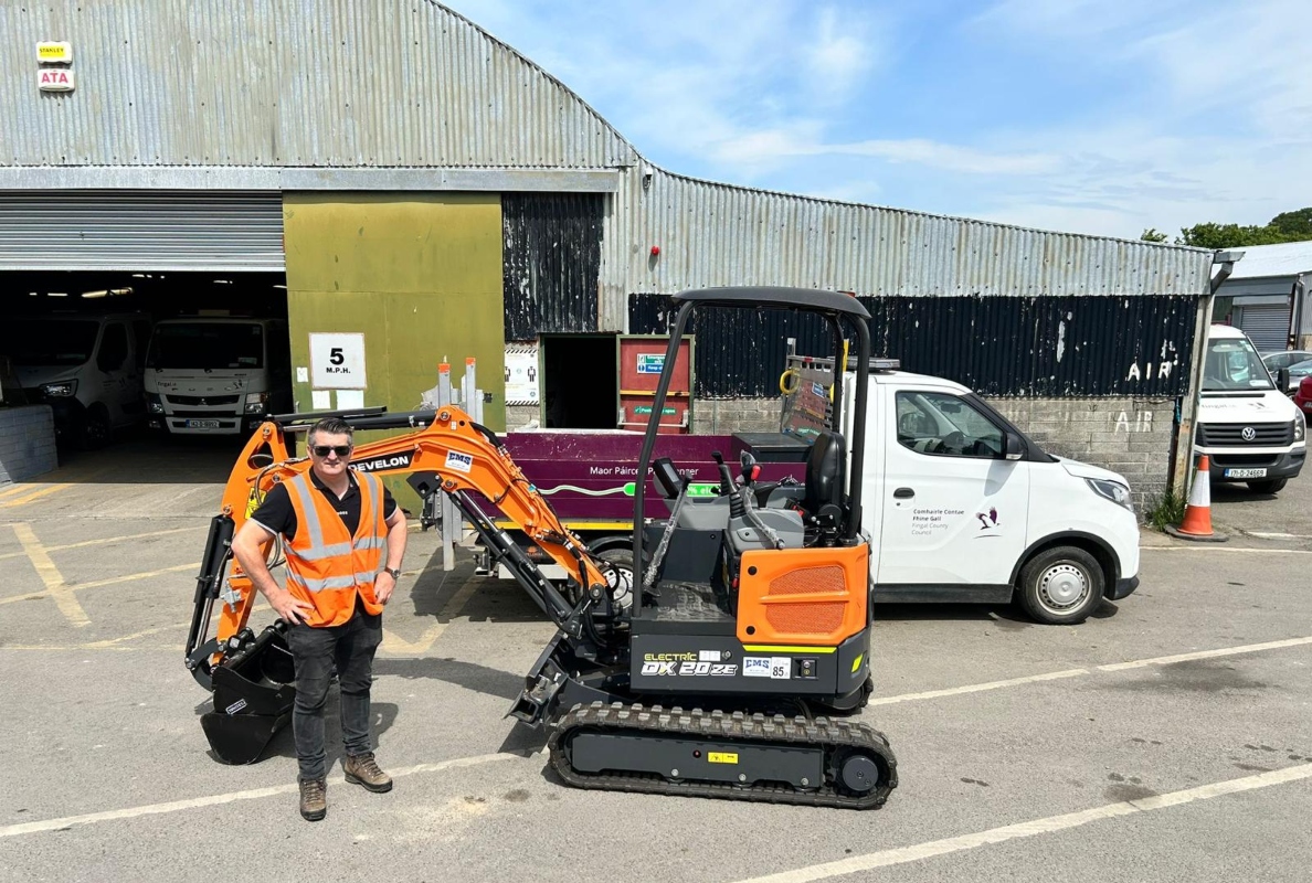 EMS Supplies First Develon Electric Excavators in Ireland