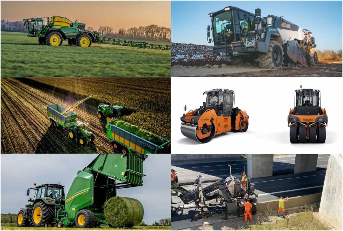 Product launches of June (Wirtgen pavers, Hamm rollers, John Deere harvester, and more)