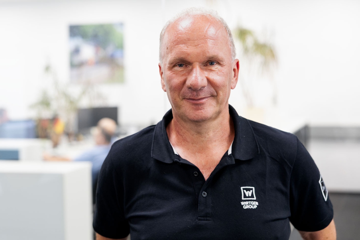 Matthias Fritz, Application Manager 3D Control Systems at Wirtgen GmbH, was deeply involved in the development process from the start.