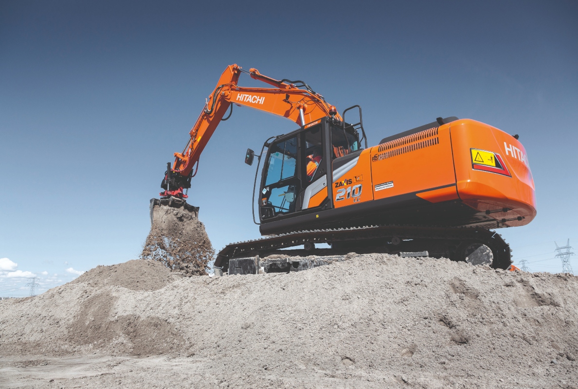 Hitachi presents ZX210LC-7 with industry-leading safety feature