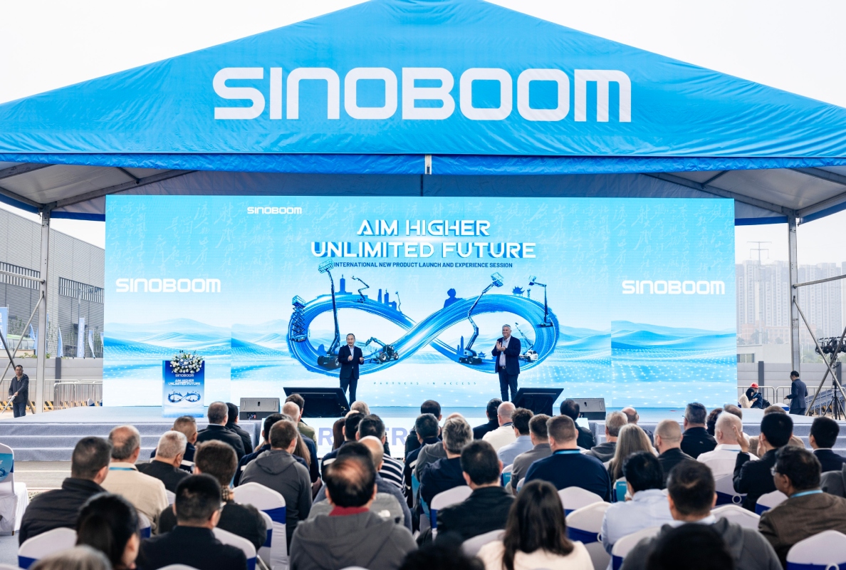 Peter Peng (L) and Mitch Ely (R) introduce new and updated products
