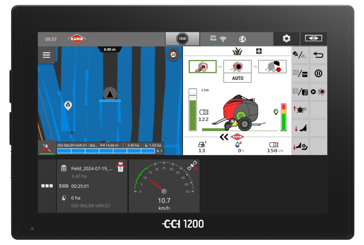 View of the tractor terminal with the TC-SC function