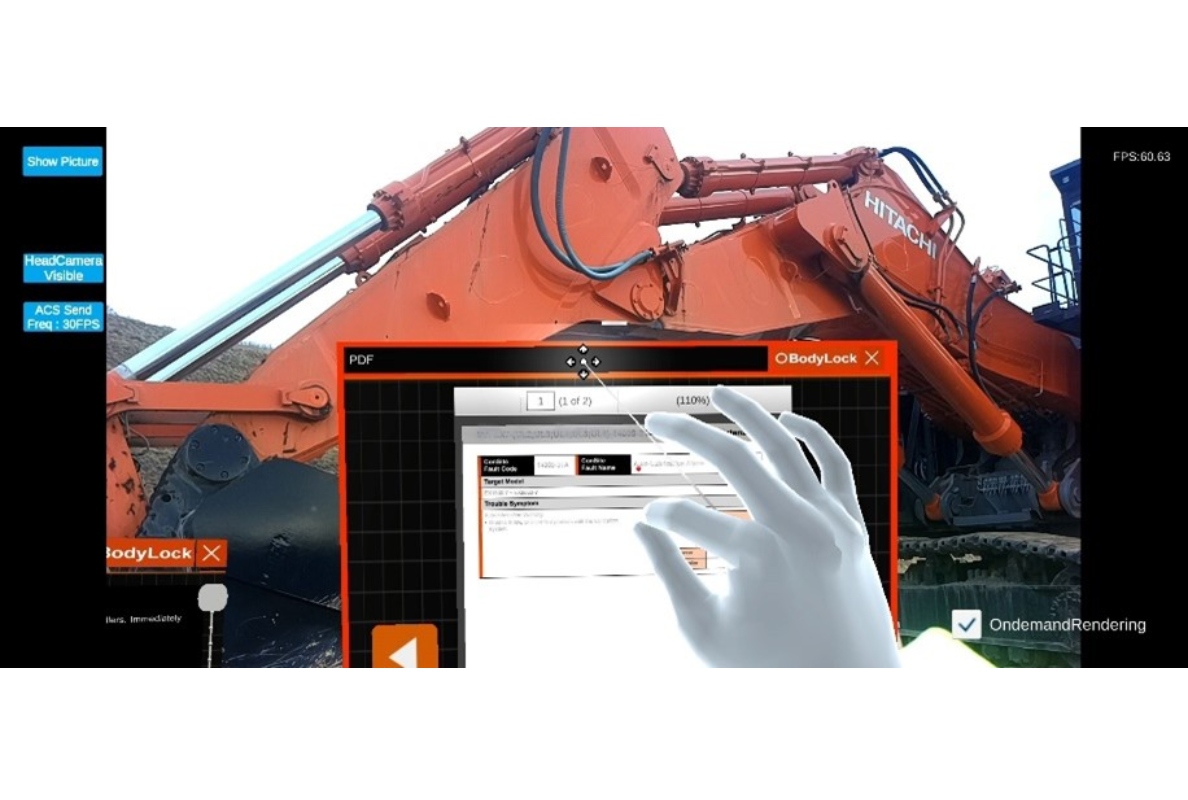 Image via XR smart glasses in use