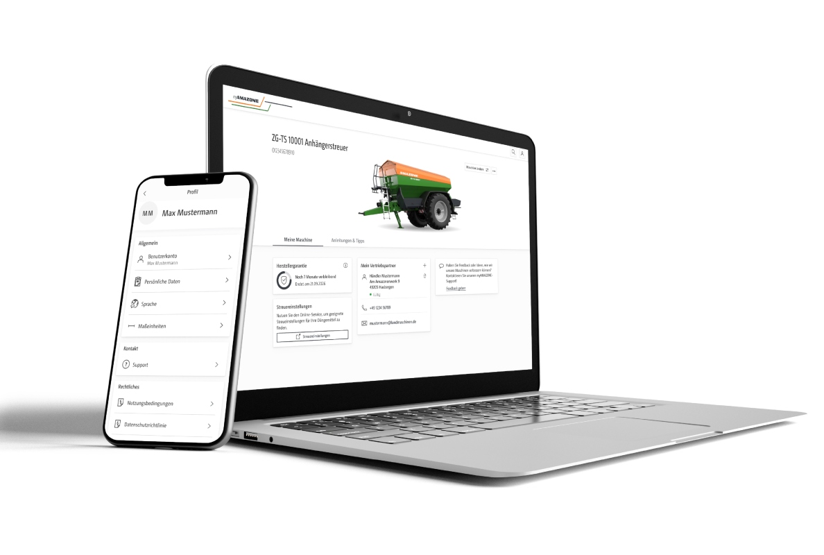 Even better: the new myAMAZONE for increased efficiency in those daily tasks.