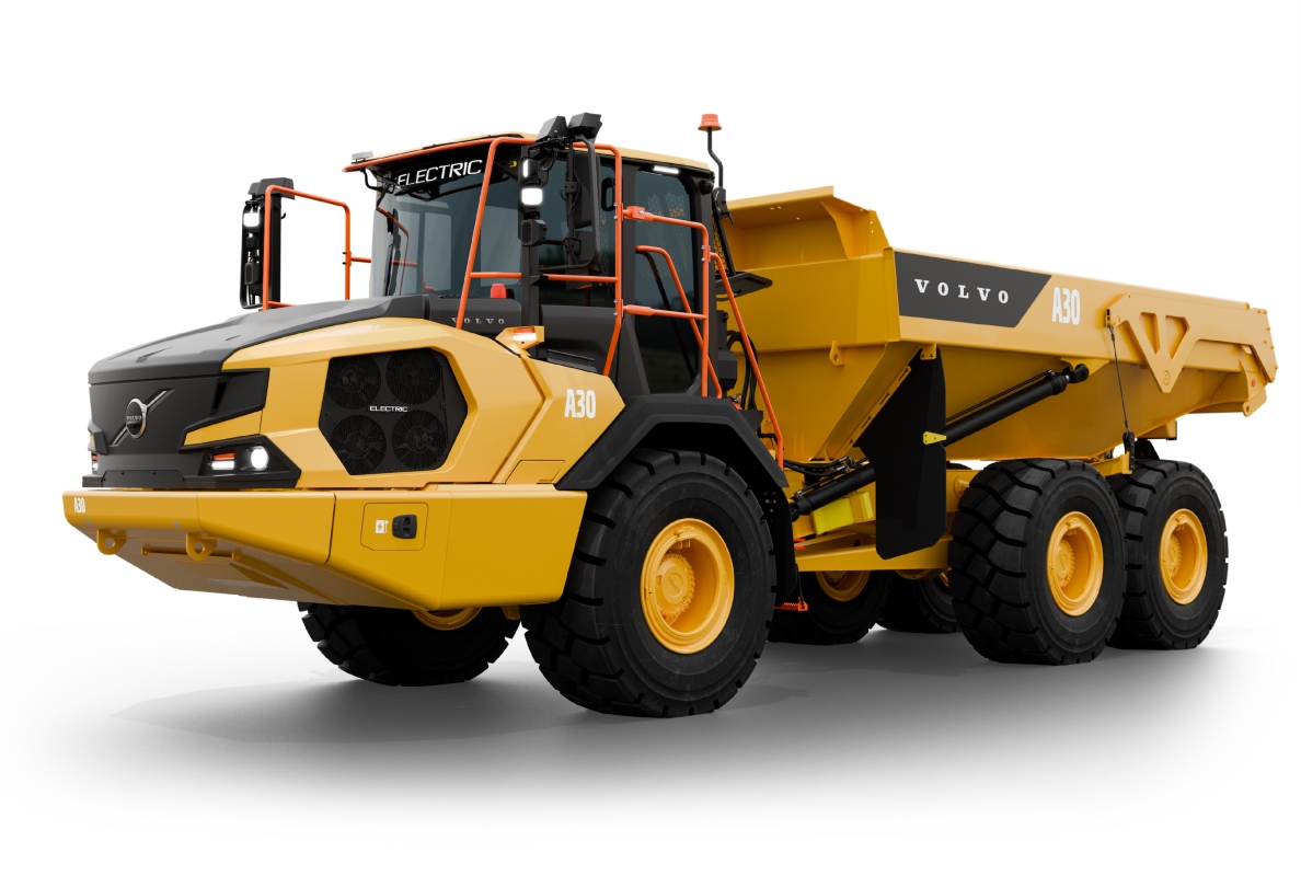 Volvo CE unveils world-first electric articulated haulers
