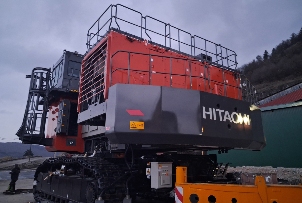 First electric Hitachi ultra-large excavator in south-east Europe modernises production and reduces emissions in Montenegro mine
