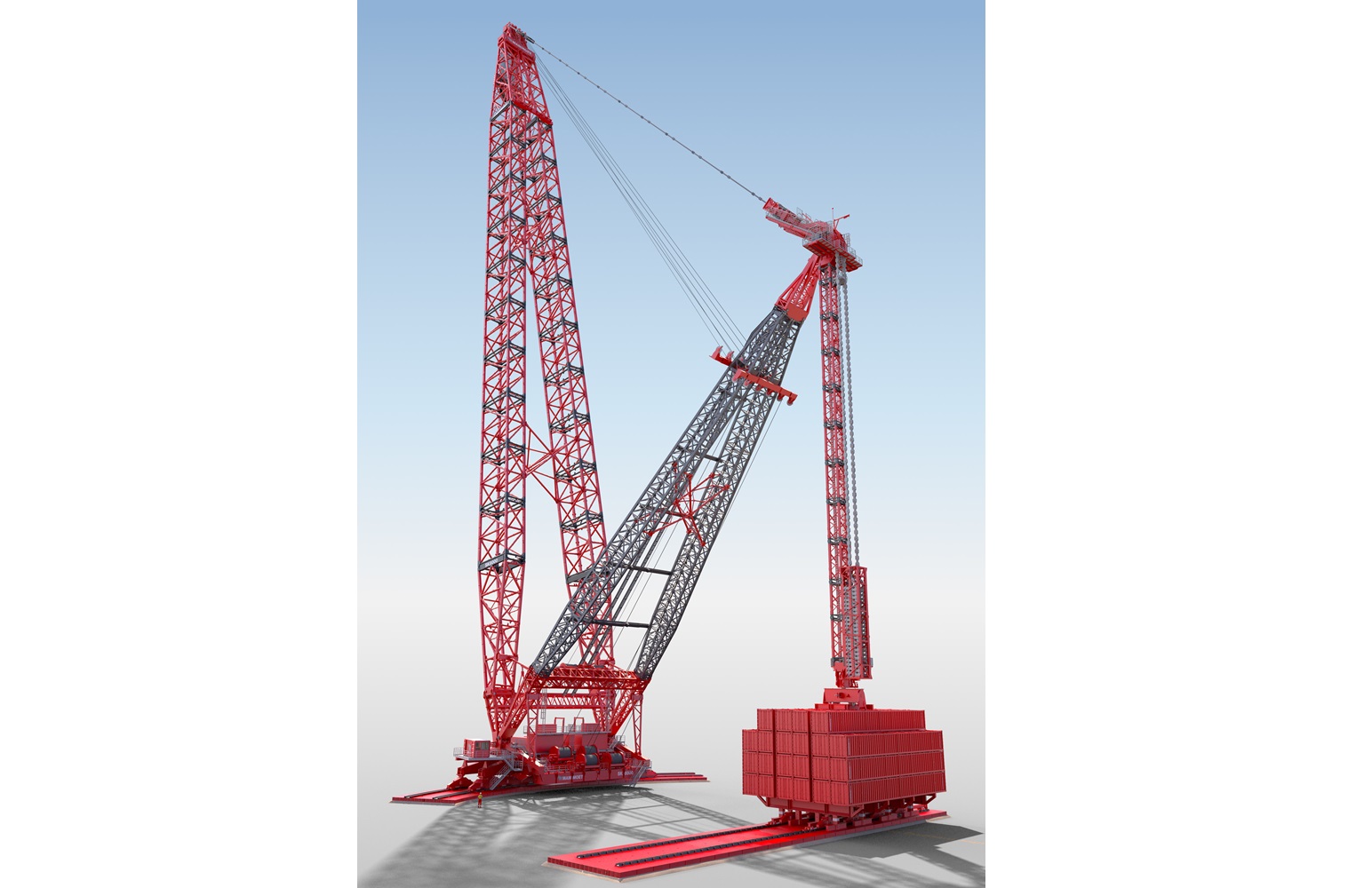 Mammoet begins assembly of world’s biggest land-based crane