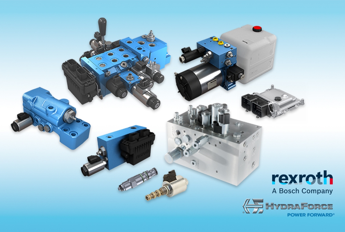 By partnering with Bosch Rexroth and HydraForce