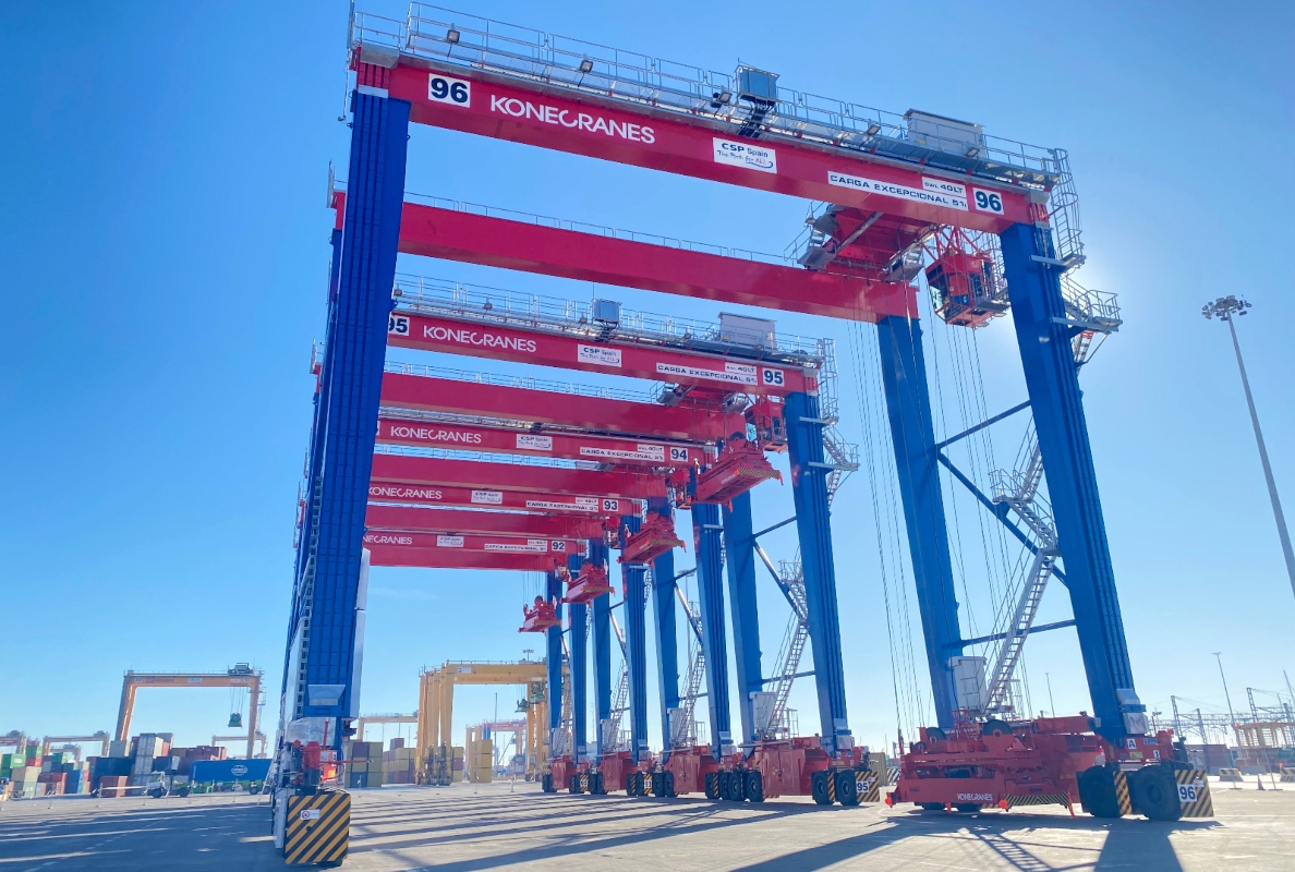 Konecranes CSP Valencia hybrid RTGs