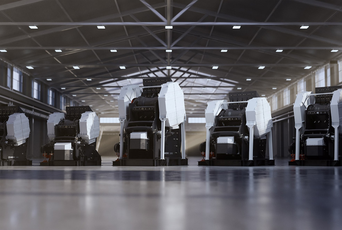 Sandvik jaw crushers line up
