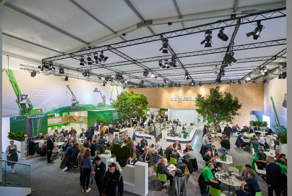 Hospitality and personal interaction are very important at the green heart of bauma.
