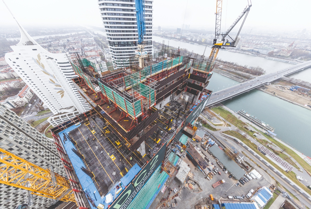 PERI is supporting the construction project with innovative formwork and scaffolding solutions that ensure high safety and efficiency on the construction site.