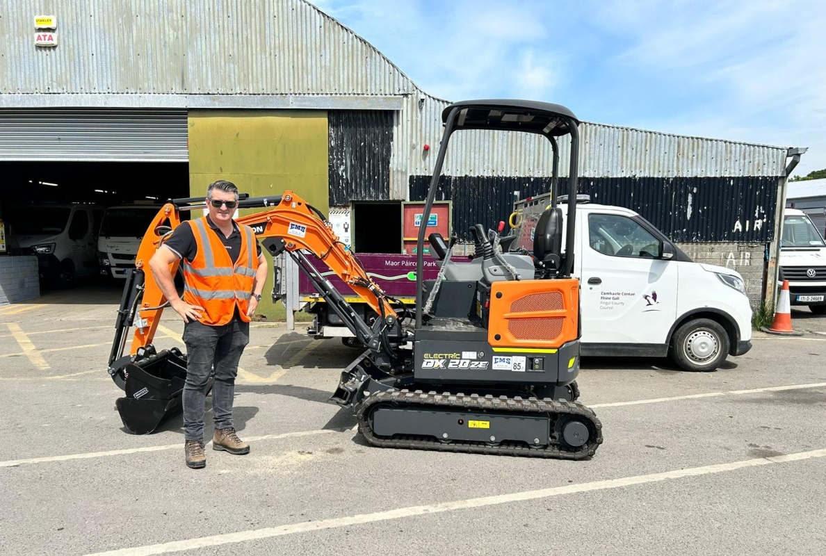 EMS Supplies First Develon Electric Excavators in Ireland