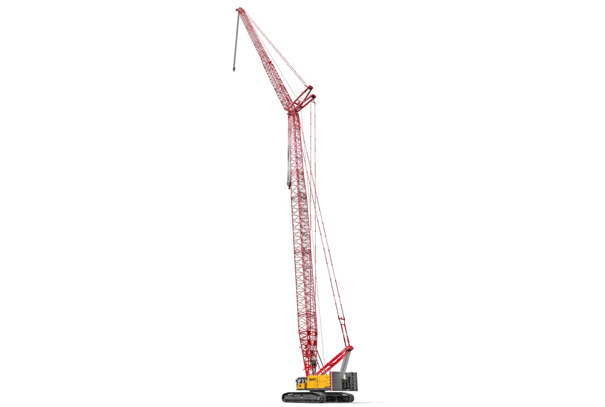 The SANY SCC2000A-EV crawler crane