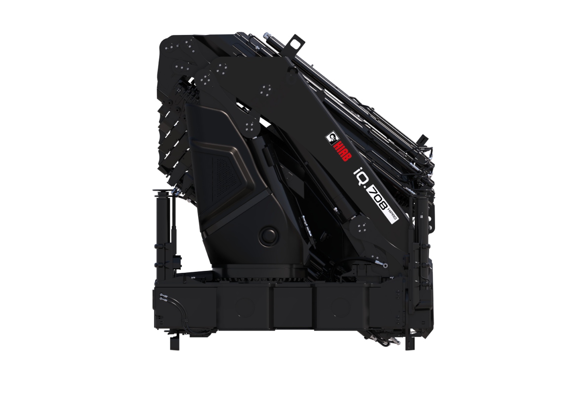 Hiab launches the new HIAB iQ.708 HIPRO 60-70 tm range loader crane