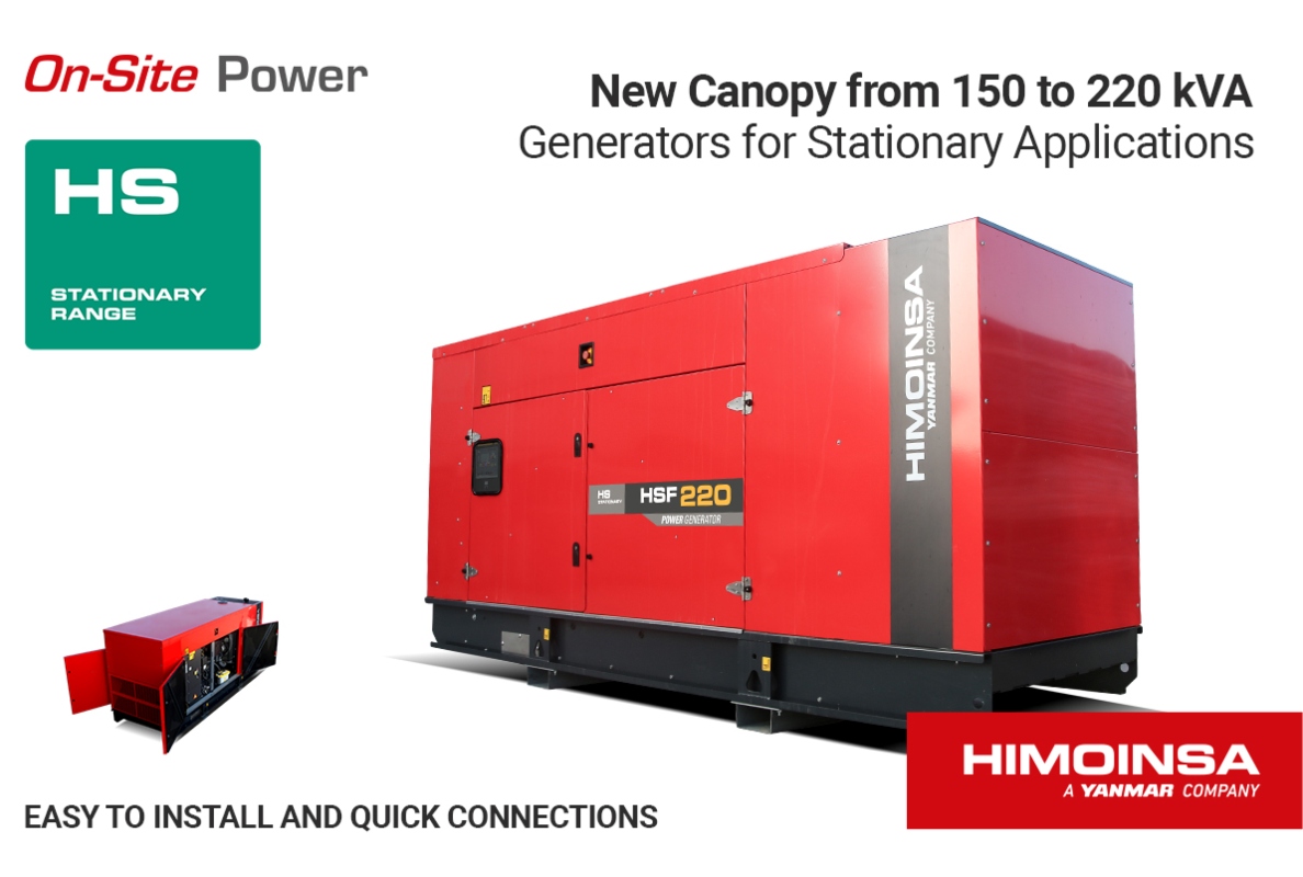 HIMOINSA extends its Stationary Range to 220 kVA