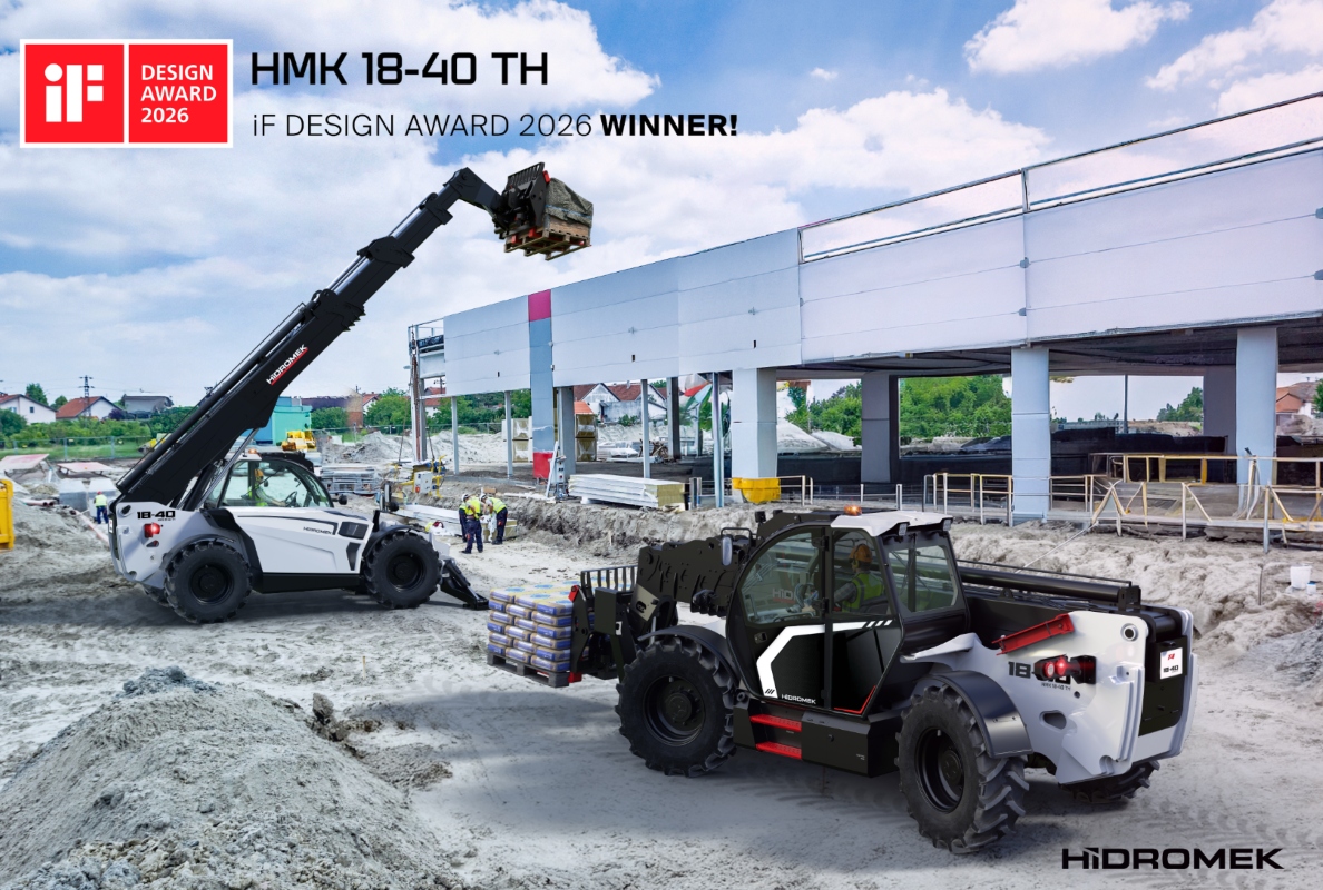 HİDROMEK’s new telehandler won a Design Award from iF Design!