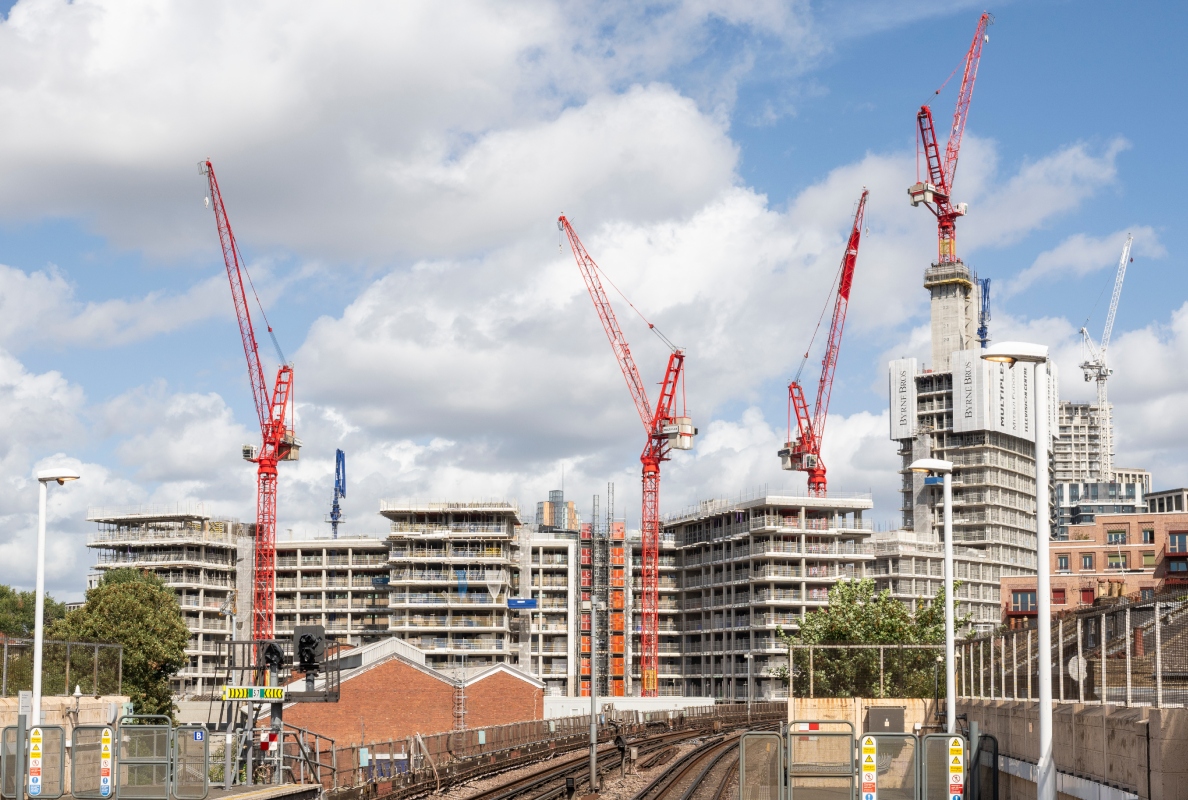 Construction sites in London