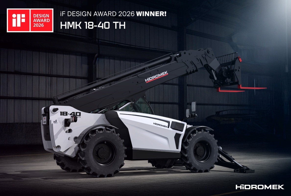 HİDROMEK’s new telehandler won a Design Award from iF Design!