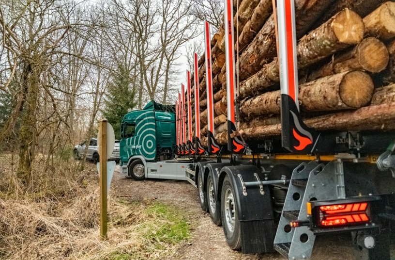 New LOGO 12 semi-trailer for round timber: the long-distance runner with off-road genes
