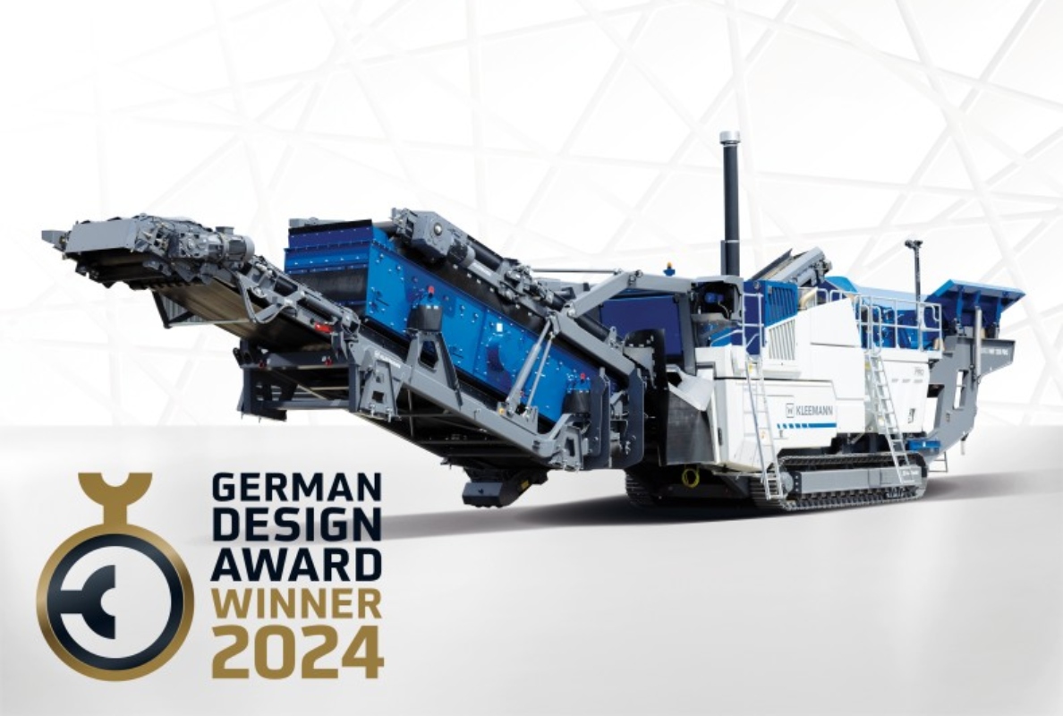 The impact crusher MOBIREX MR 130(i) PRO from Kleemann impressed with jury of the German Design Award thanks to its environmentally sound drive concept, high user-friendliness and a striking design.