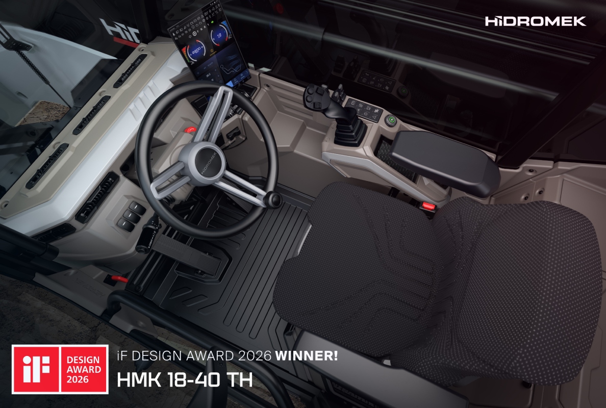HİDROMEK’s new telehandler won a Design Award from iF Design!