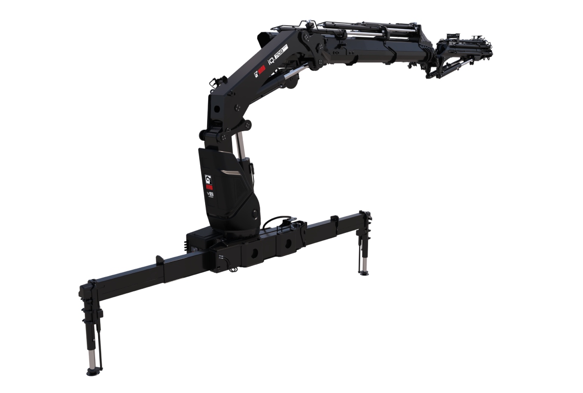 Hiab launches the new HIAB iQ.708 HIPRO 60-70 tm range loader crane