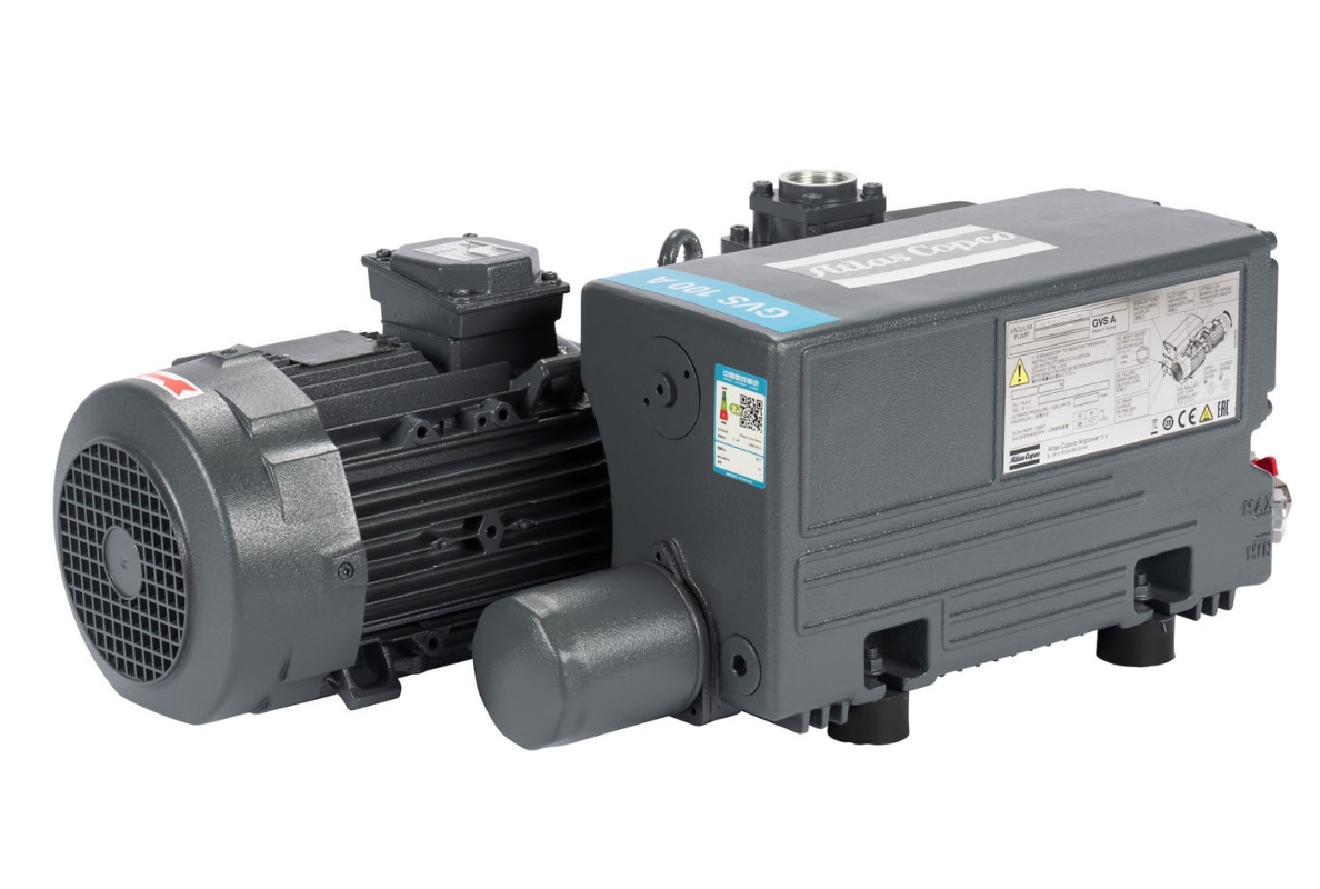 The Atlas Copco GVS 100A impresses with its robust, reliable rotary vane technology.