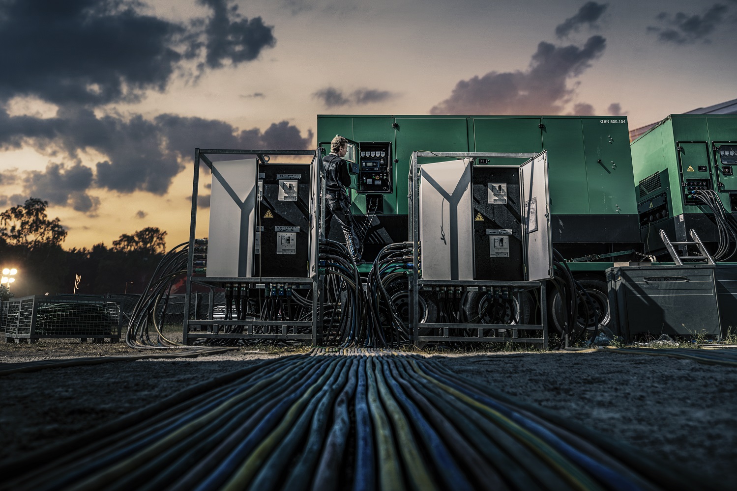 Nine Volvo Penta-equipped generators are responsible for powering and lighting the festival’s five stages.