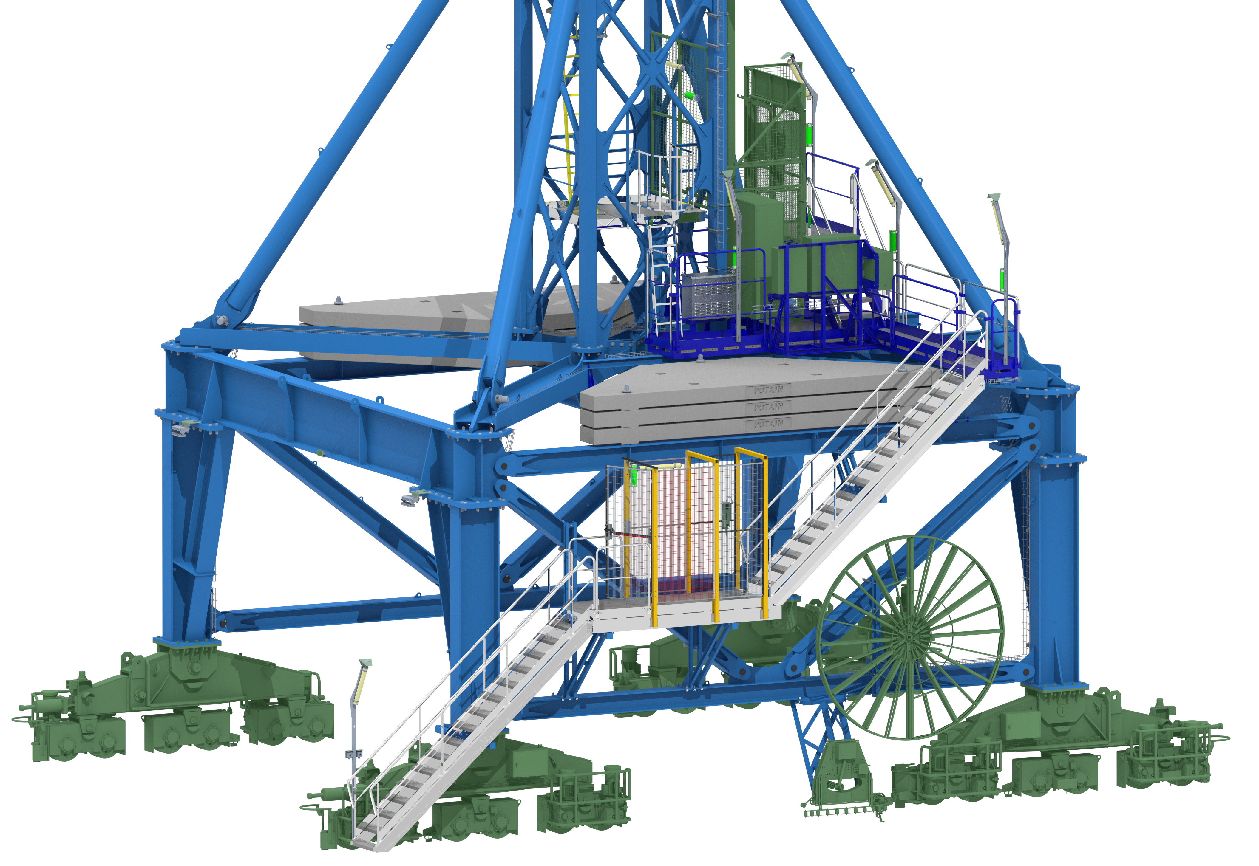 A Lift Solutions gantry-mounted crane in France