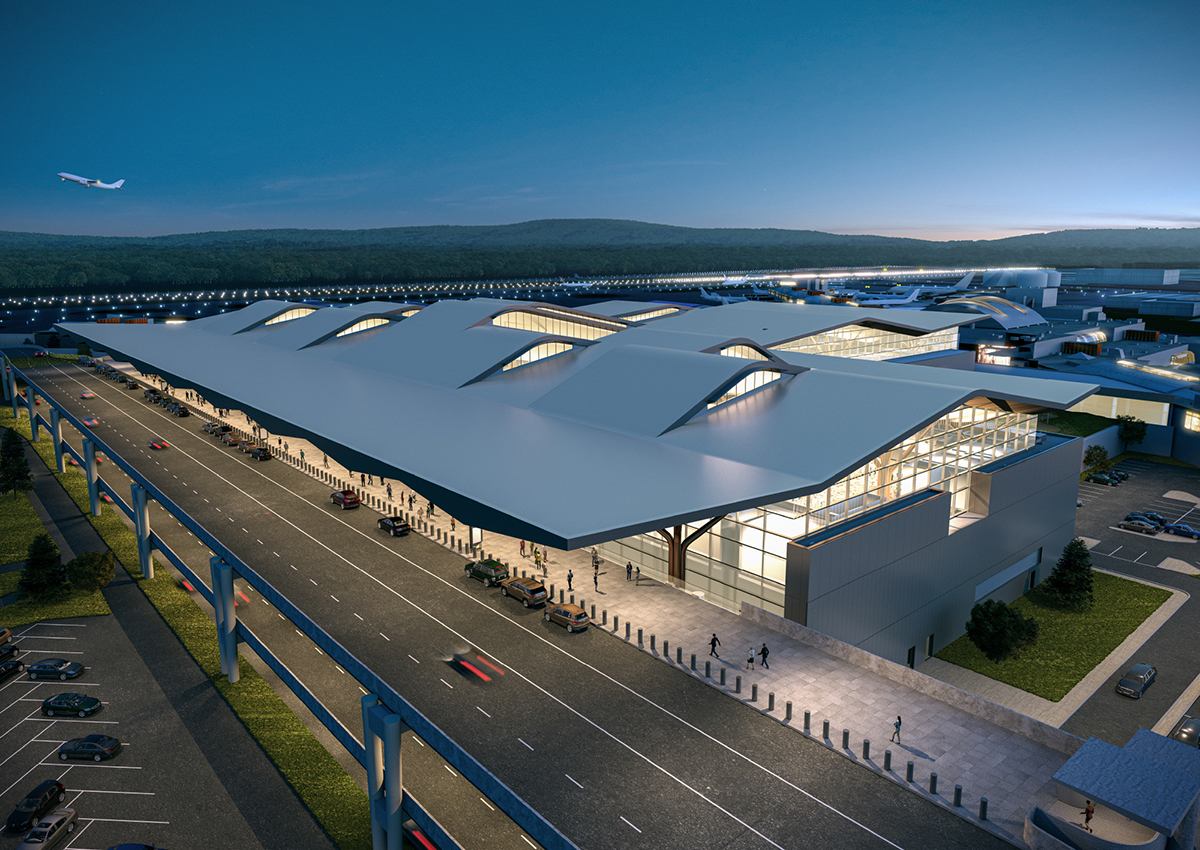 Manitowoc crawler cranes assist Pittsburgh airport transformation project