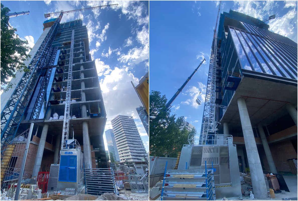 A project in Barcelona relies on ALBA-MACREL GROUP for the installation of the PMH, a construction hoist for large-scale works