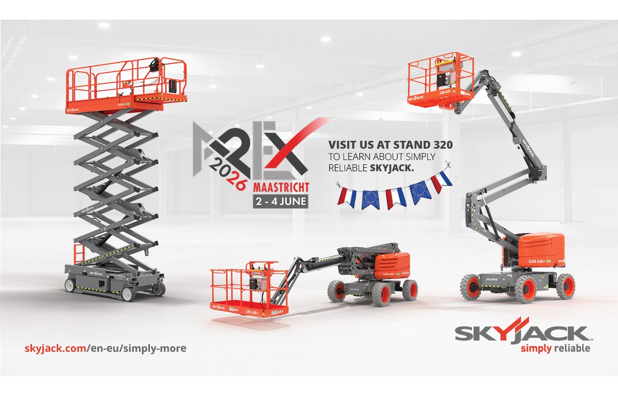 Skyjack Bringing New Scissor Lifts and Articulating Booms to 2026 APEX & IRE