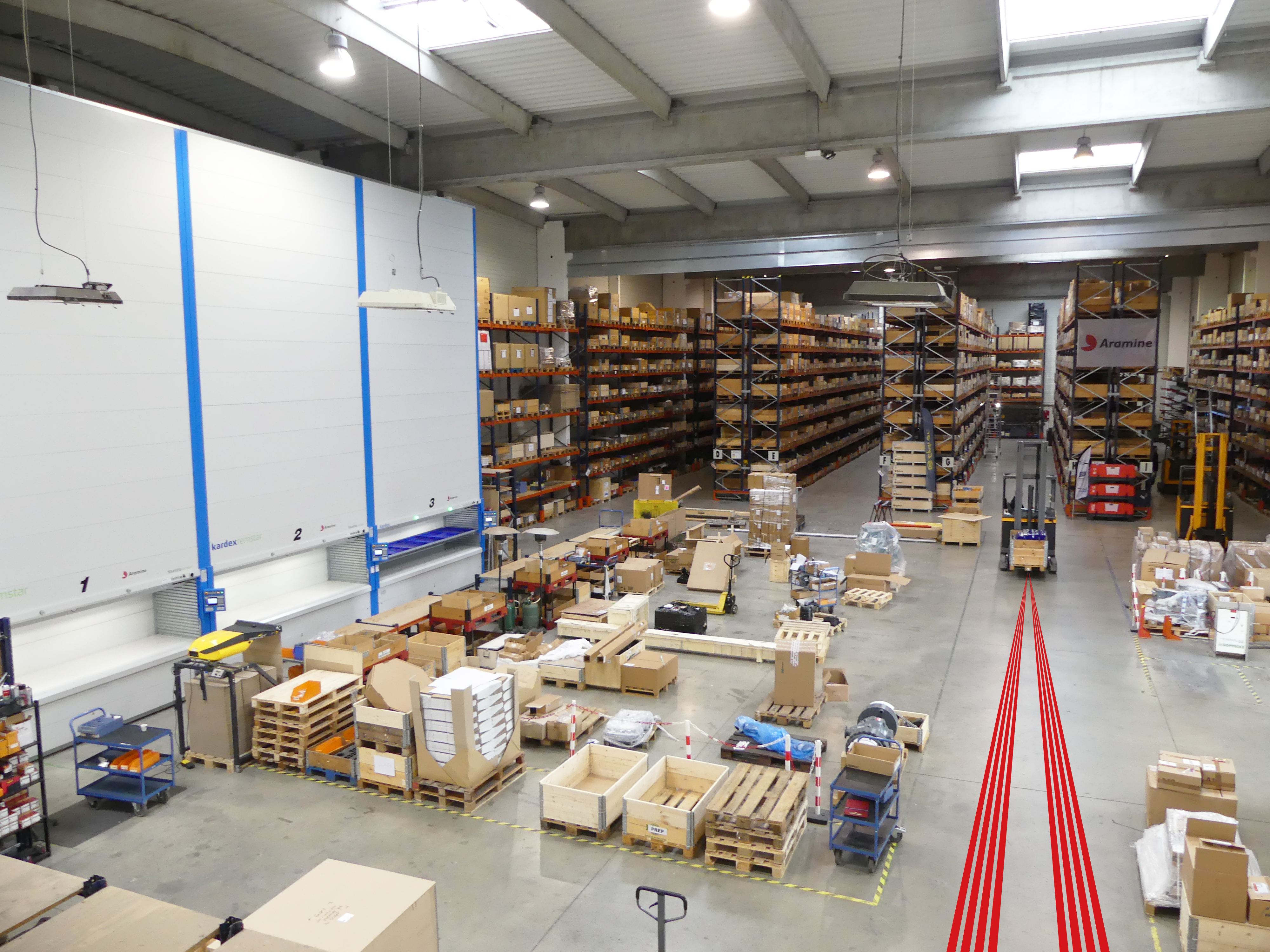 The main warehouse of Aramine