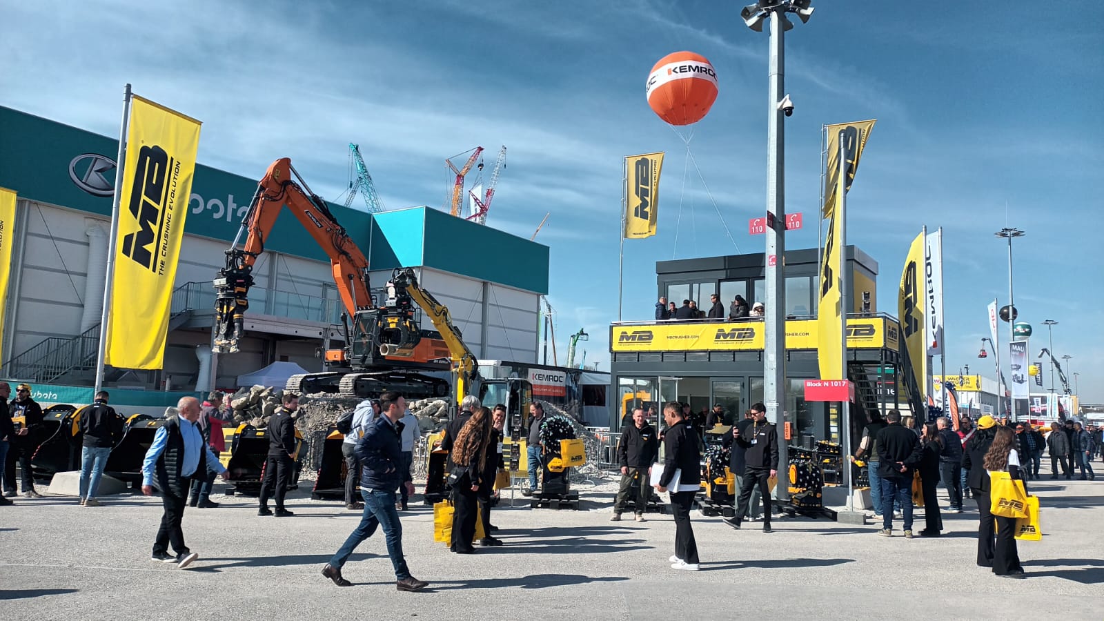 MB Crusher Demo Area at bauma 2025 