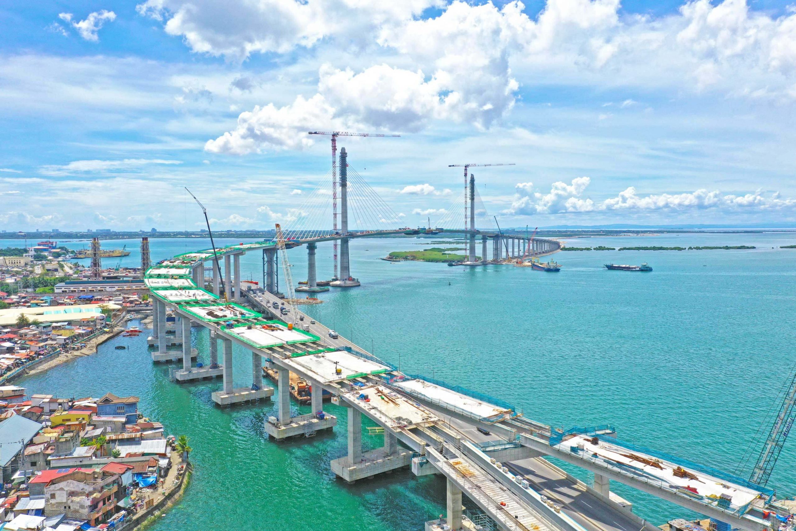Bridge progress in August 2021 <br> Image source: COMANSA