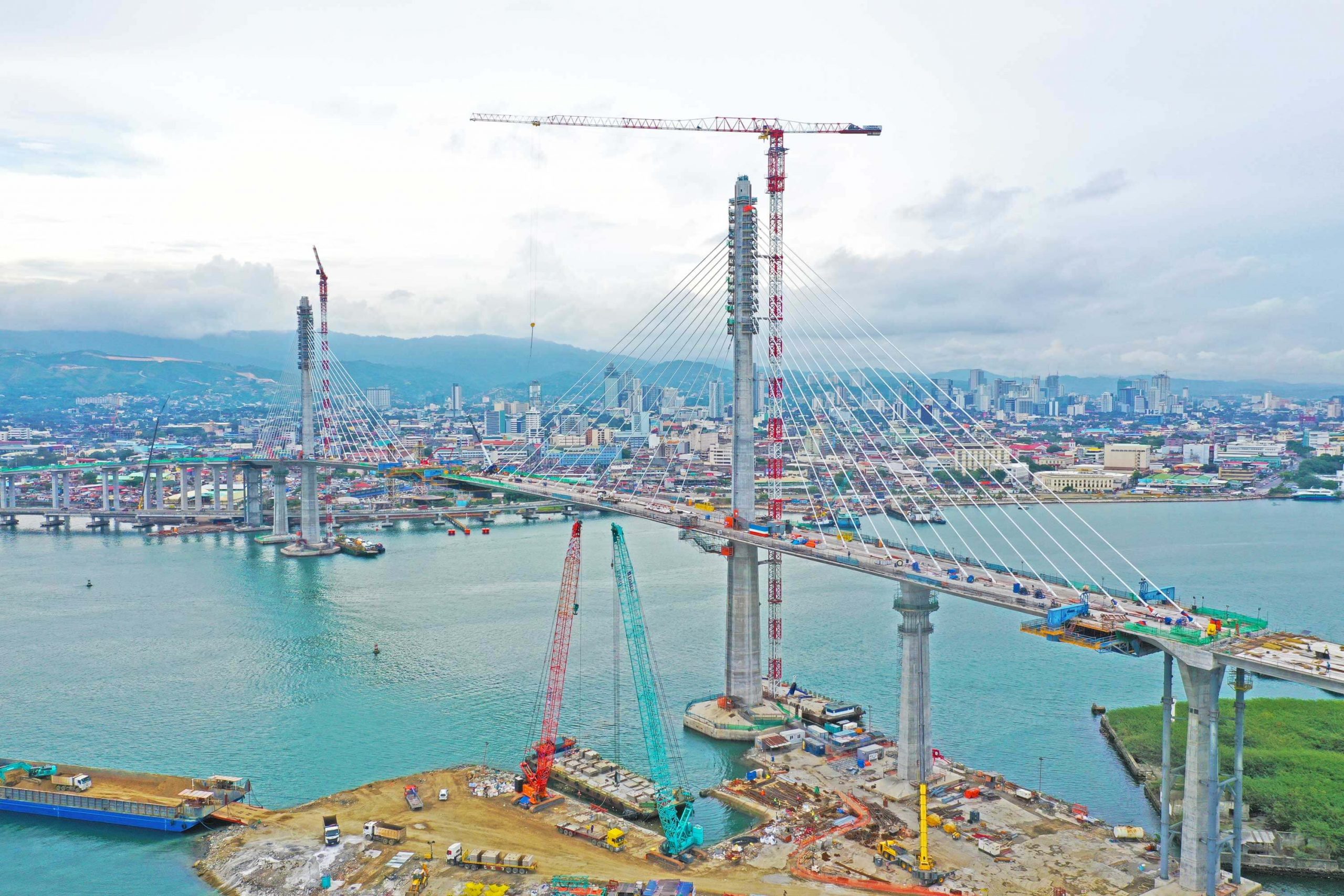 Bridge progress in August 2021 <br> Image source: COMANSA