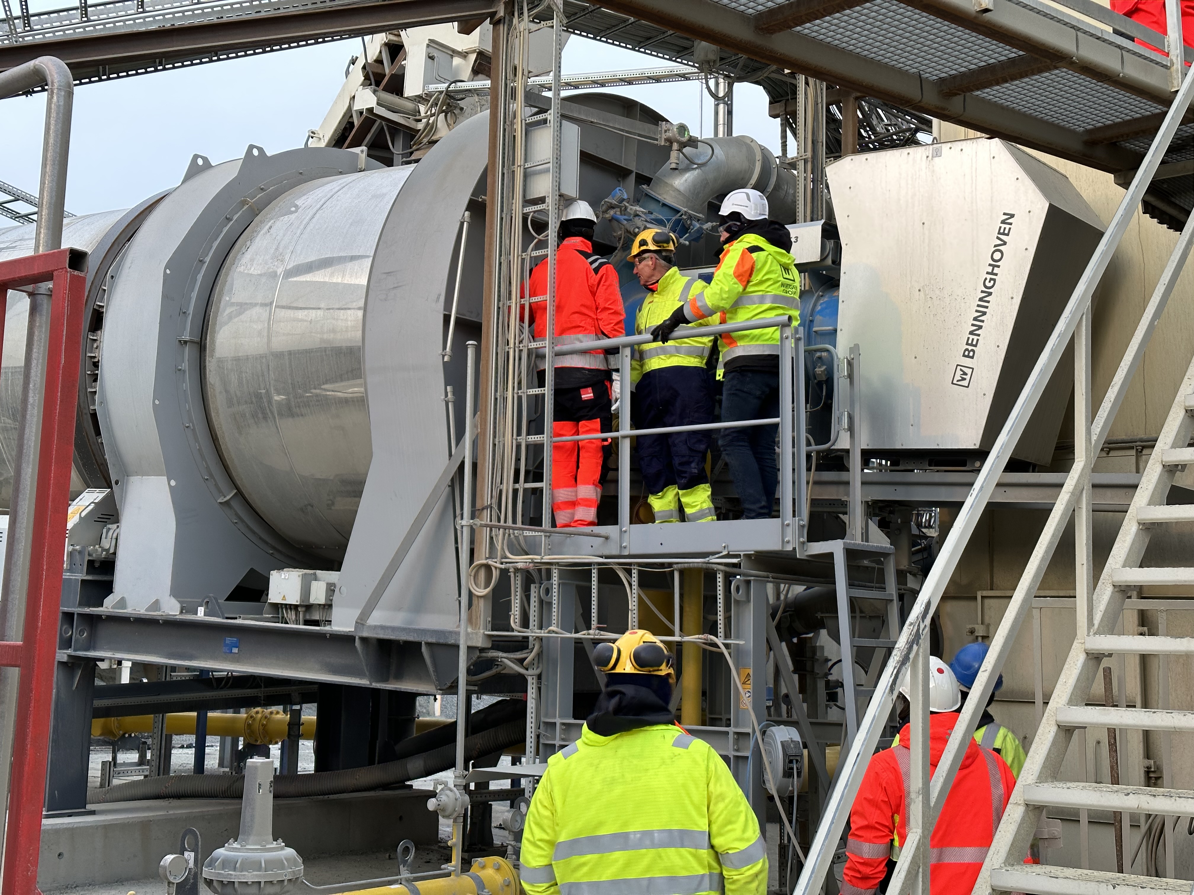 The first Benninghoven burner in Kristiansund goes on-line.