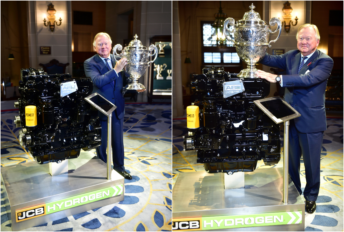 Hat-Trick for JCB as Hydrogen Engine wins Top Award