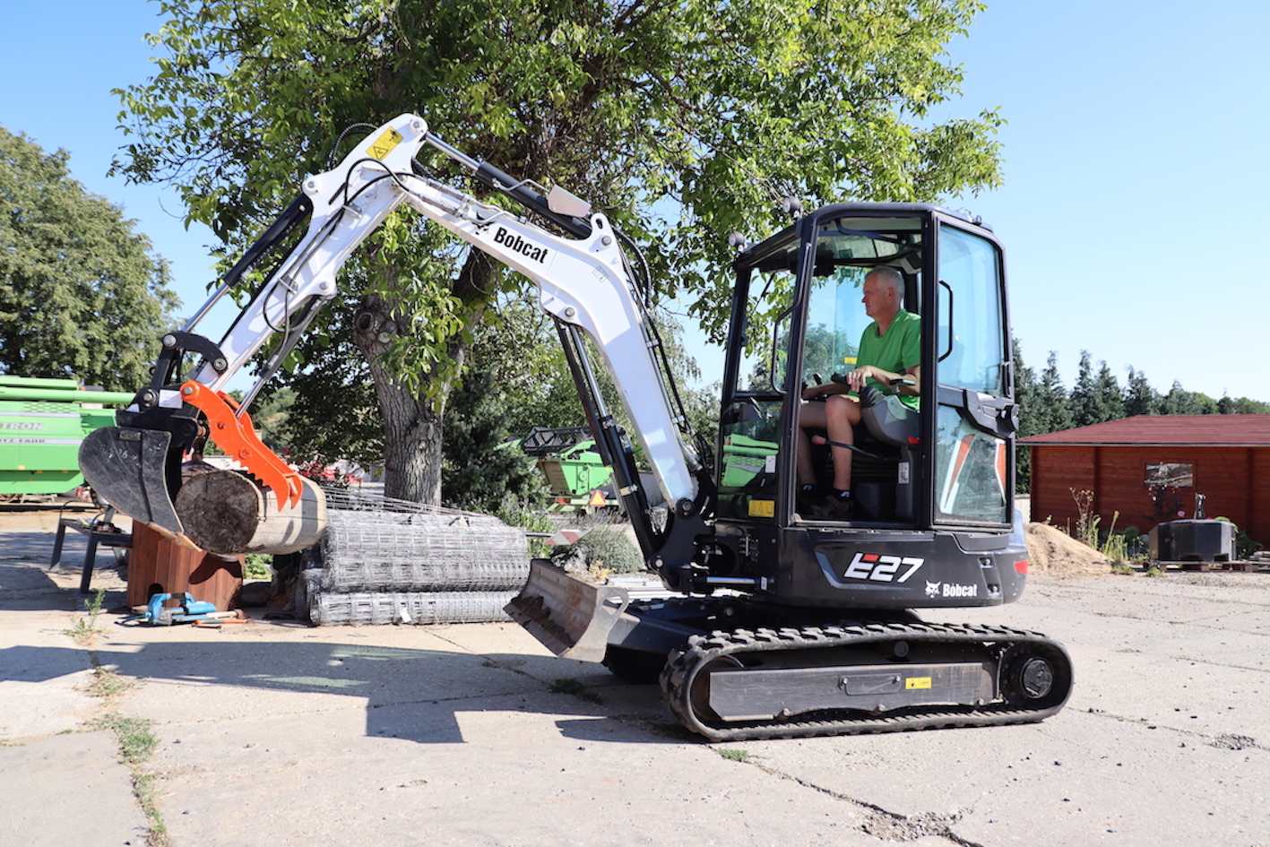Bobcat E27 Compact Excavator Perfect for Family Farm