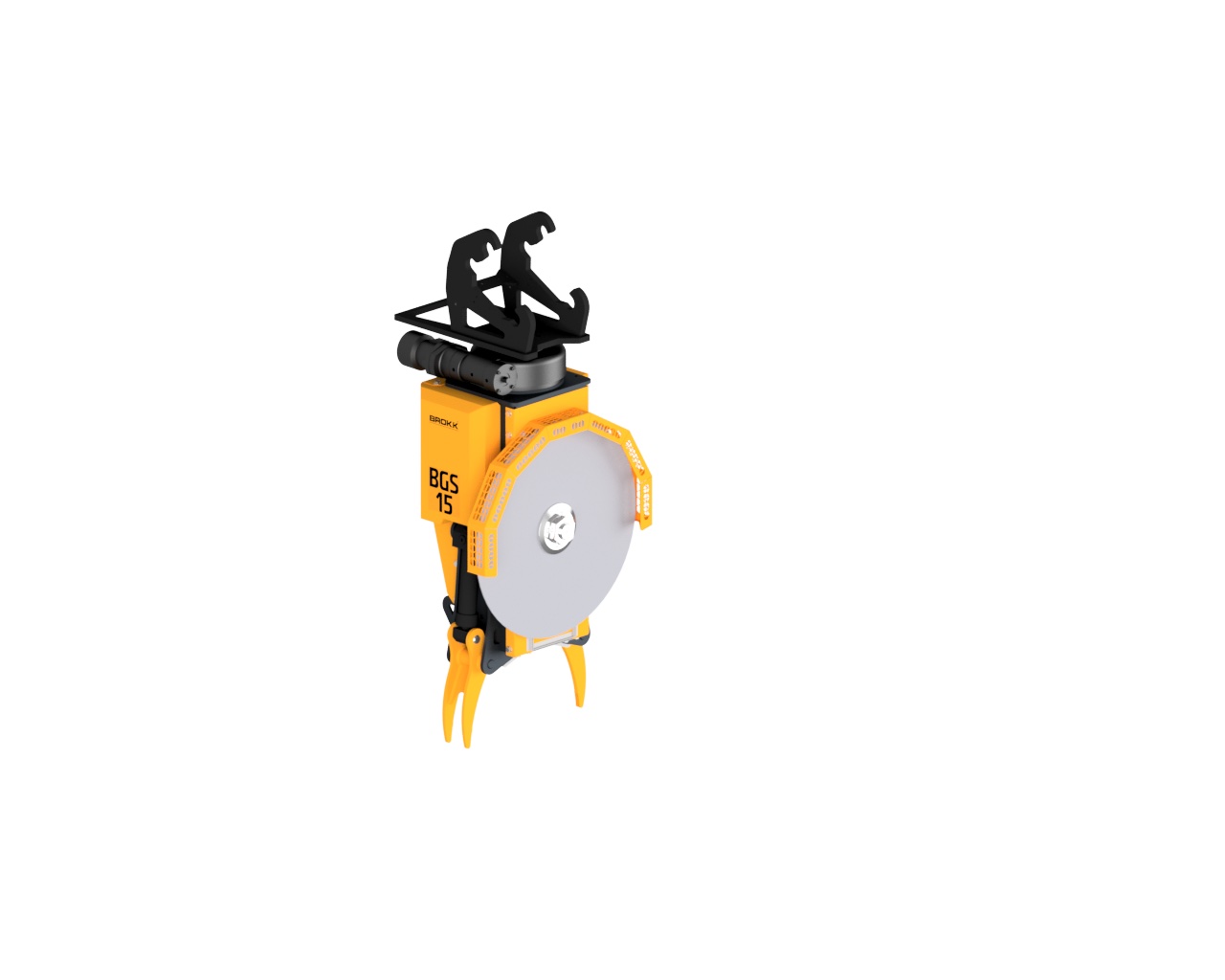 The Brokk Grapple Saw 15 is two attachments in one. It can cut metal pipes with a diameter of up to approximately 200 millimeters (7.87 inches) and grab and sort material without changing the attachment – or creating sparks.